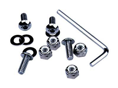 CHROME LICENSE PLATE HARDWARE