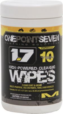 1.7 CLEANING SOLUTIONS CLEANING WIPES - 70-PACK -  ATV Tools And Maintenance Supplies 