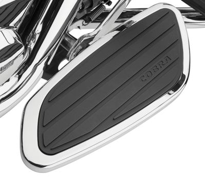 COBRA FRONT FLOORBOARDS SWEPT - CHROME
