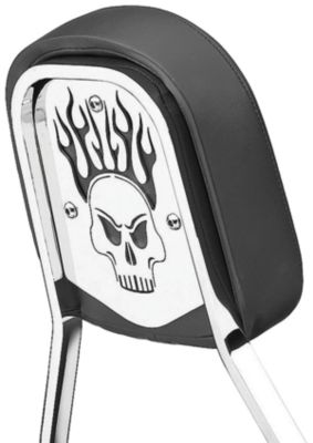 COBRA STEEL SISSY BAR INSERT - SKULL - Cruiser Sissy Bars