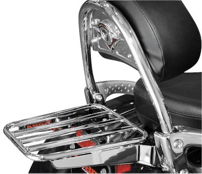 COBRA TUBE SOLO LUGGAGE RACK FOR OEM BACKREST -  Cruiser Racks 