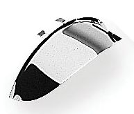 COBRA SPOTLIGHT VISOR - 4 1/2 - Cruiser Headlights