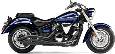 COBRA SPEEDSTER SWEPT EXHAUST - BLACK -  Metric Cruiser Full Exhaust Systems  