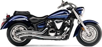 COBRA SPEEDSTER SWEPT EXHAUST - CHROME -  Metric Cruiser Full Exhaust Systems  