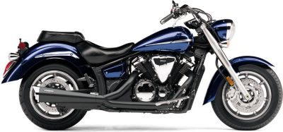 COBRA TRI-PRO HP 2 INTO 1 EXHAUST - BLACK -  Metric Cruiser Full Exhaust Systems  