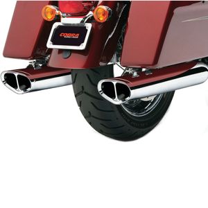 COBRA TRI-OVAL SLIP-ON EXHAUST -  Metric Cruiser Slip On Exhaust Systems 