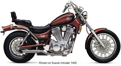 COBRA 2-SIDED SLASHCUT SLIP-ON EXHAUST -  Metric Cruiser Slip On Exhaust Systems 