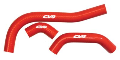 CV4 RADIATOR HOSE Y KIT - RED