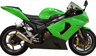 COMPETITION WERKES GP SLIP-ON EXHAUST - LOW MOUNT - 