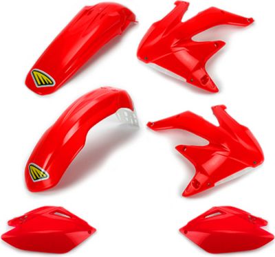 CYCRA POWERFLOW PLASTIC KIT - RED - Dirt Bike Plastics And Plastic Kits 