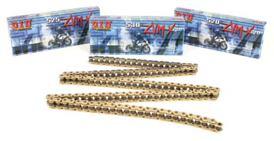 DID 520 ZVMX SERIES X-RING GOLD/BLACK - 120 LINKS -  Cruiser Drive Train 