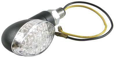  DMP Turn Signal Mid Oval Black/Clear