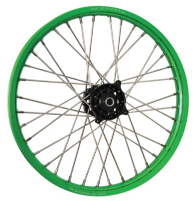 DNA SPECIALTY FRONT WHEEL 1.60x21 - BLACK/GREEN