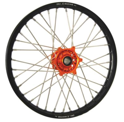 DNA SPECIALTY FRONT WHEEL 1.60x21 - ORANGE/BLACK