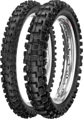 DUNLOP 60/65 MX51 FRONT/REAR TIRE COMBO - Kenda Sand Gecko Rear Tire - 18x9-8