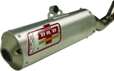 DR.D D-SHAPE COMPLETE EXHAUST WITH SPARK ARRESTOR - 4-Stroke Dirt Bike Exhaust Systems 