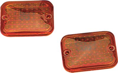 DRAG SPECIALTIES FM1 MARKER LIGHT REPLACEMENT LENS - Maier Race Radiator Scoops - Honda