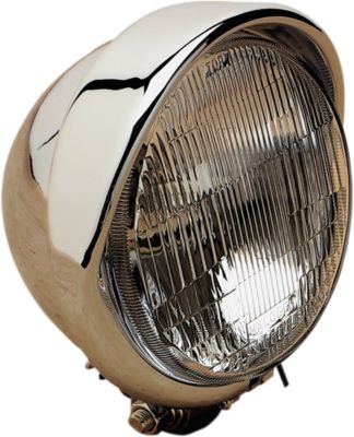 DRAG SPECIALTIES 5-3/4 HEADLIGHT WITH BUILT-IN VISOR - Cruiser Headlights