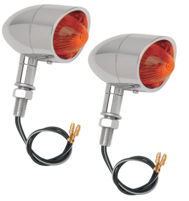 DRAG SPECIALTIES MINI RETRO-STYLE MARKER LIGHTS - No Toil Pre-oiled Dual Stage Air Filter