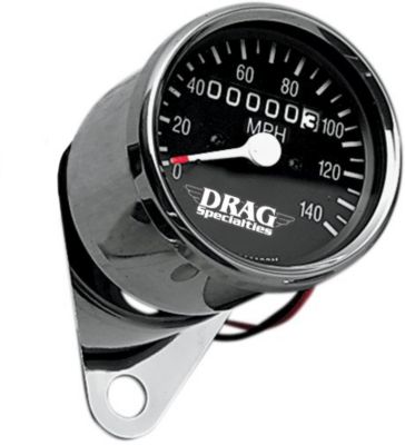 DRAG SPECIALTIES MINI SPEEDOMETER WITH 1:1 RATIO -  Cruiser Dash And Gauges 