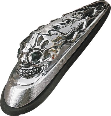 DRAG SPECIALTIES SKULL HEAD FRONT FENDER ORNAMENT - Cruiser Fender Accessories