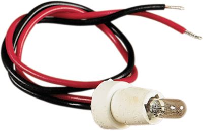 DRAG SPECIALTIES MINI SPEEDOMETER REPLACEMENT RUBBER PUSH-IN SOCKET/BULB ASSEMBLY - Cruiser Bulbs