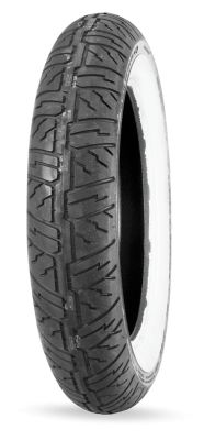 DUNLOP D404 WIDE WHITE WALL FRONT TIRE - 140/80-17 - Dunlop Parts & Gear