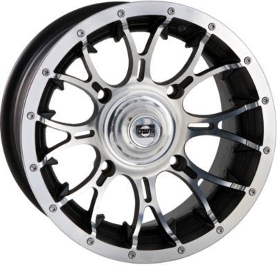 DWT DIABLO FRONT WHEEL - 12X7 MACHINED - Utility ATV Rims & Wheels