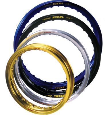 EXCEL REAR RIM - 16 SILVER - Dirt Bike Rims