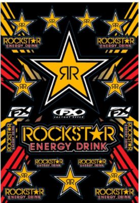  Factory Effex Rockstar Sticker Sheet