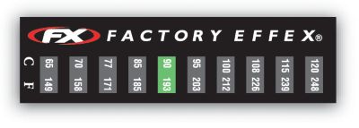  Factory Effex Temperature Stickers - 3 Pack