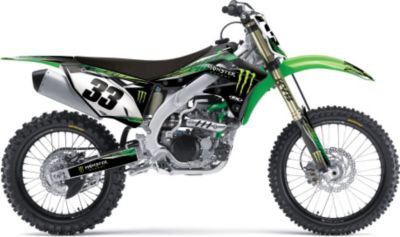  2013 Factory Effex Monster Energy Complete Graphics Kit - Kawasaki