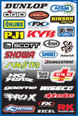 FACTORY EFFEX SPONSOR KIT A - ATV Graphics And Decals