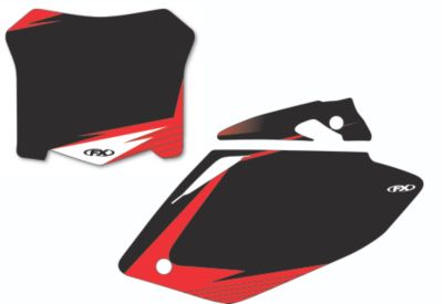 2011 FACTORY EFFEX NUMBER PLATE BACKGROUNDS HONDA - BLACK