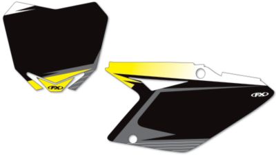 2011 FACTORY EFFEX NUMBER PLATE BACKGROUNDS SUZUKI - BLACK - 