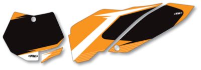 2011 FACTORY EFFEX NUMBER PLATE BACKGROUNDS KTM - BLACK - 