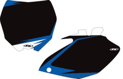 2011 FACTORY EFFEX NUMBER PLATE BACKGROUNDS YAMAHA - BLACK