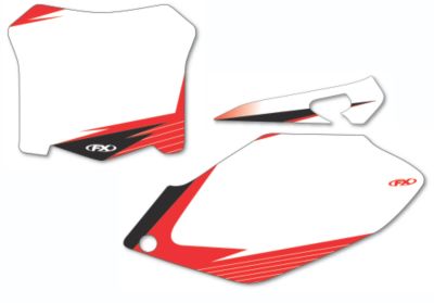 2011 FACTORY EFFEX NUMBER PLATE BACKGROUNDS HONDA - WHITE - 