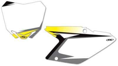 2011 FACTORY EFFEX NUMBER PLATE BACKGROUNDS SUZUKI - WHITE - 
