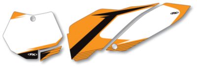 2011 FACTORY EFFEX NUMBER PLATE BACKGROUNDS KTM - WHITE