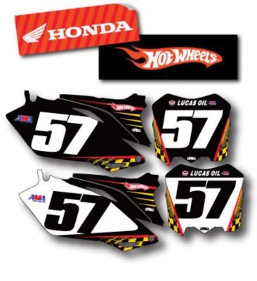 FACTORY EFFEX DX1 BACKGROUNDS HOT WHEELS - HONDA -  Custom Motocross Dirt Bike Graphics 