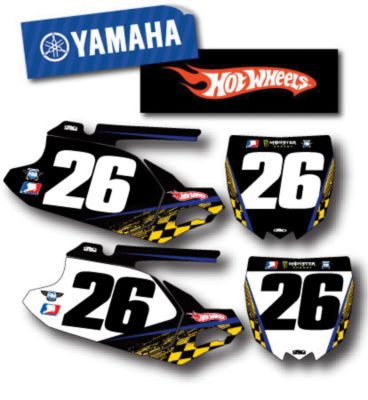 FACTORY EFFEX DX1 BACKGROUNDS HOT WHEELS - YAMAHA -  Custom Motocross Dirt Bike Graphics 