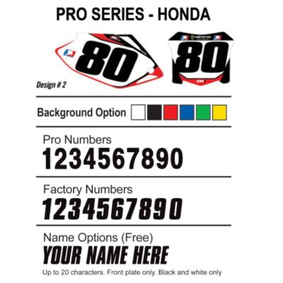 FACTORY EFFEX DX1 BACKGROUNDS PRO - HONDA - Motocross Graphics & Dirt Bike Graphics