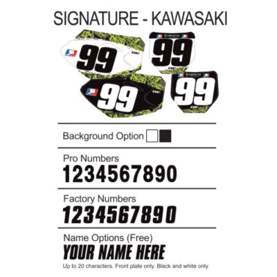 FACTORY EFFEX DX1 BACKGROUNDS SIGNATURE - KAWASAKI