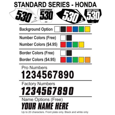  Factory Effex DX1 Backgrounds Standard - Honda