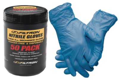 FILTRON NITRILE WORK GLOVES - 50 PACK