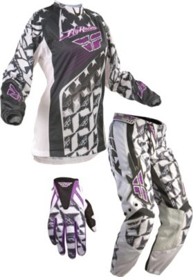 2011 FLY WOMEN'S KINETIC RACE COMBO - Utility ATV Pants, Jersey, Glove Combos