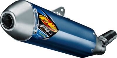 FMF FACTORY 4.1 RCT SLIP-ON EXHAUST - BLUE ANODIZED TITANIUM WITH TITANIUM MID PIPE - 