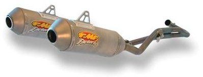 FMF FACTORY 4.1 SLIP-ON DUAL EXHAUST - NATURAL TITANIUM (MUST USE STOCK MID PIPE)