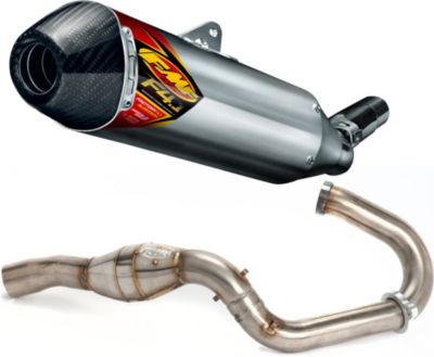 FMF ALUMINUM FACTORY 4.1 SLIP-ON RCT WITH STAINLESS MEGABOMB HEADER AND CARBON FIBER END CAP - 